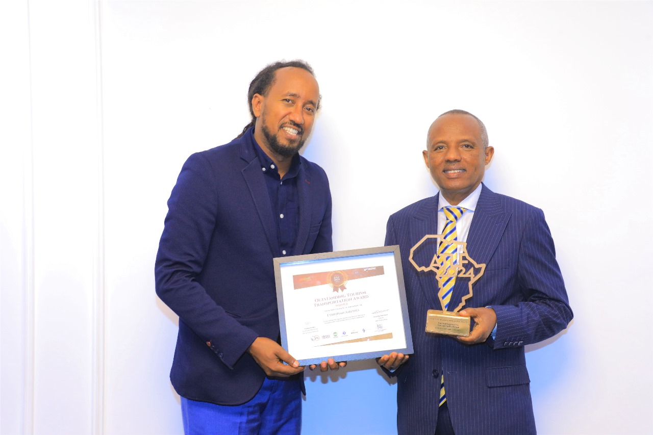 Ethiopian Airlines honoured with Outstanding Tourism Transportation Award